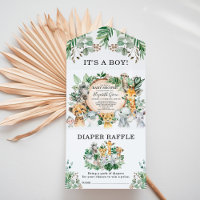 Rustic Jungle Safari Animaux Garçon Baby shower
