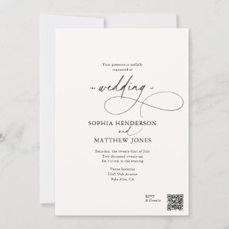 Invitation Tout En Un Script Calligraphie Photo Mariage Ivoir
