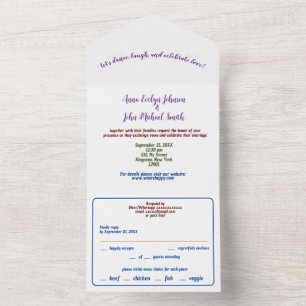 Invitation Tout En Un Simple tout en un 