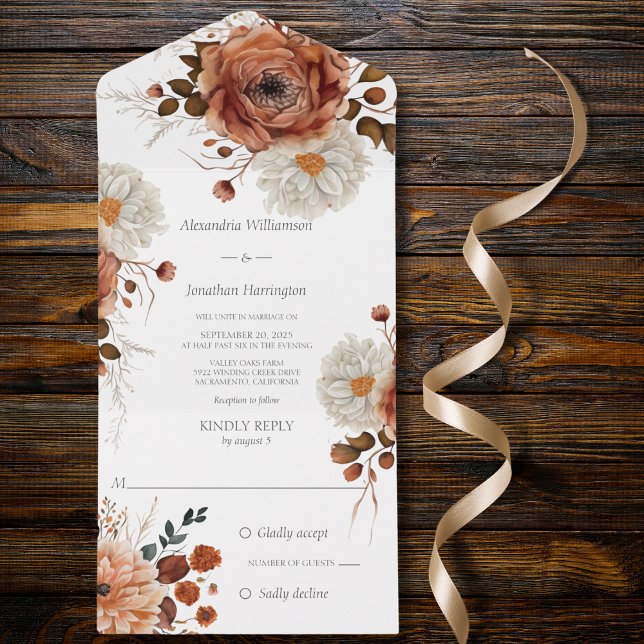 Invitation Tout En Un Splendor d'automne (Créateur téléchargé)