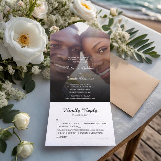 Invitation Tout En Un Sunshine Joy Mariage photo