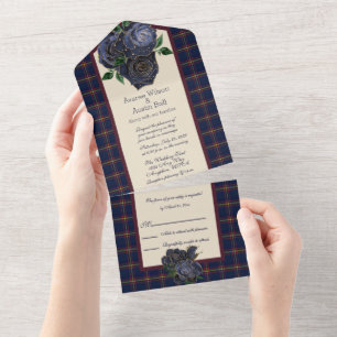 Invitation Tout En Un Tartan Écossais Clan Maclaine de Lochbuie 