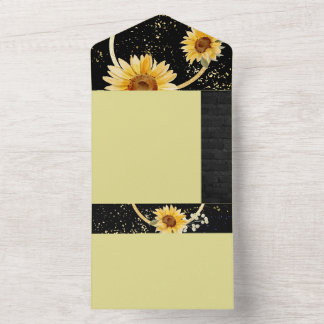 Invitation Tout En Un Tournesol