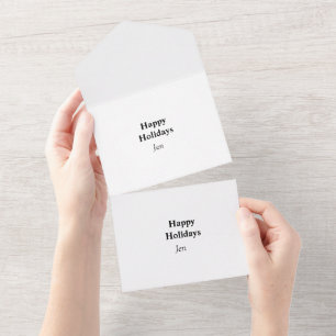 Invitation Tout En Un vacances ajoutez votre nom texte image modifiable