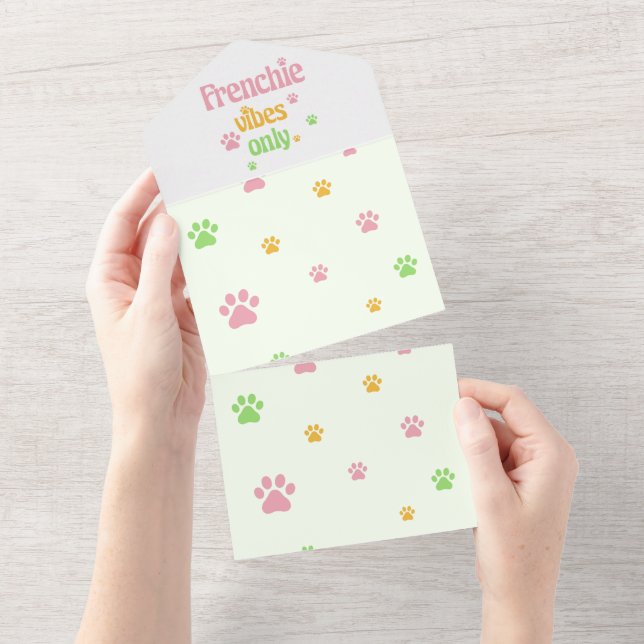 Invitation Tout En Un Vibes françaises uniquement (Déchirure)