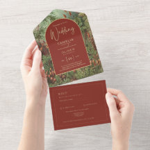 Vintage Botanique Terracotta Florals Arch MARIAGE
