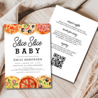 Tout en une tranche de Baby shower de pizza bébé