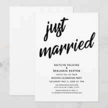 "Tout juste mariés" Réception de mariage en écritu