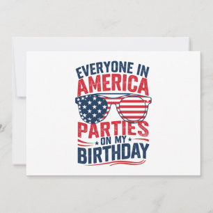 Invitation Tout Le Monde En Amérique Fête À Mon Anniversaire