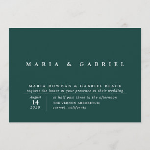 Invitation Tout Simplement Design   Mariage vert Emerald mode