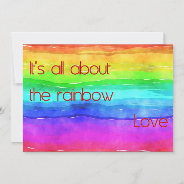 Invitation Tout sur The Rainbow Love 03 (Devant)