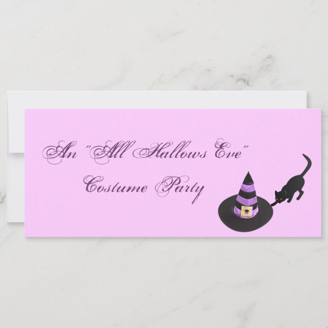 Invitation "Tout une partie de costume sanctifie Ève" (Devant)