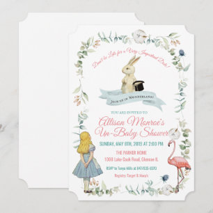 Invitation TOUTE COULEUR - Alice au pays des merveilles Baby