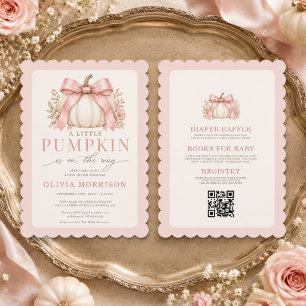 Invitation Toute dans un petit bébé à l'arrière-plan de citro
