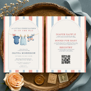 Invitation Toute dans une petite Baby Shower pétard