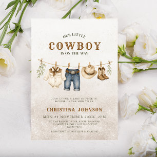 Invitation Toute en une seule ligne de vêtements de petit cow