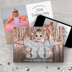 Invitation Toute fête d'anniversaire "Cet enfant" Script Mode