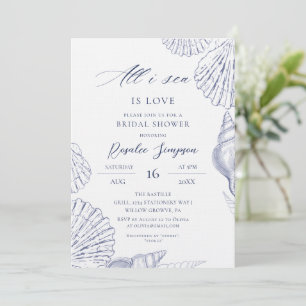Invitation Toute la mer est un amour bleu Fête de mariage Riv