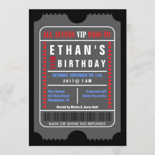 Invitation TOUTE L'invitation d'ANNIVERSAIRE de PASSAGE de