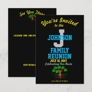 Invitation Toute Réunion de famille nommée avec toute date -