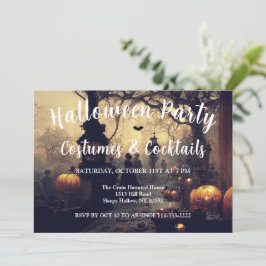 Invitation Toutes les hirondelles Eve Halloween Fête Invitati