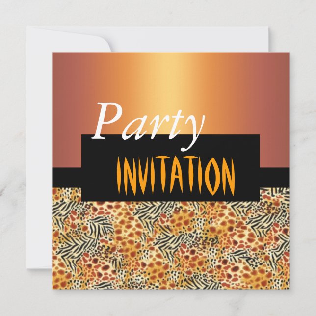 Invitation Toutes les Occasions Poster de animal N (Devant)