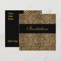 Invitation Toutes Occasions Impression Animale