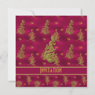 Invitation Toutes Occasions ZIZZAGO Asiatique Rose
