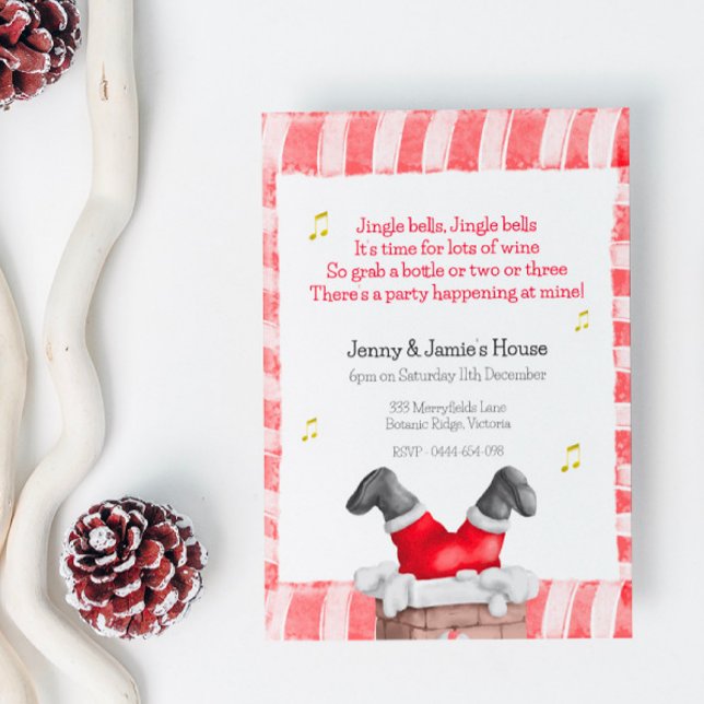 Invitation traditionnelle à la fête de Noël (Créateur téléchargé)