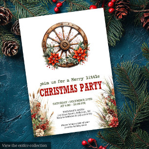 Invitation traditionnelle de fête de Noël occident
