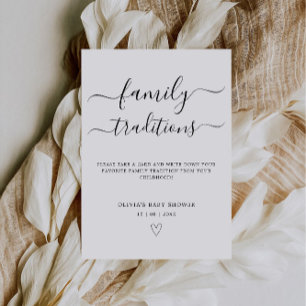 Invitation Traditions familiales Jeux de Baby shower Imprimab