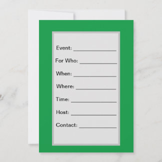 Invitation Trail Riding 8 Flat Invitation, Taille : 5" x 7"