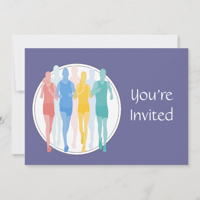 Invitation Trail Running Racing, événement (Devant)