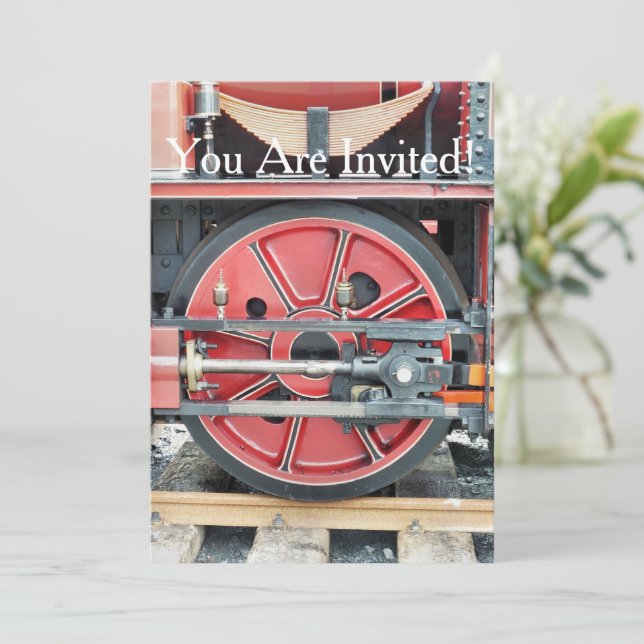 INVITATION TRAIN À VAPEUR (Debout devant)