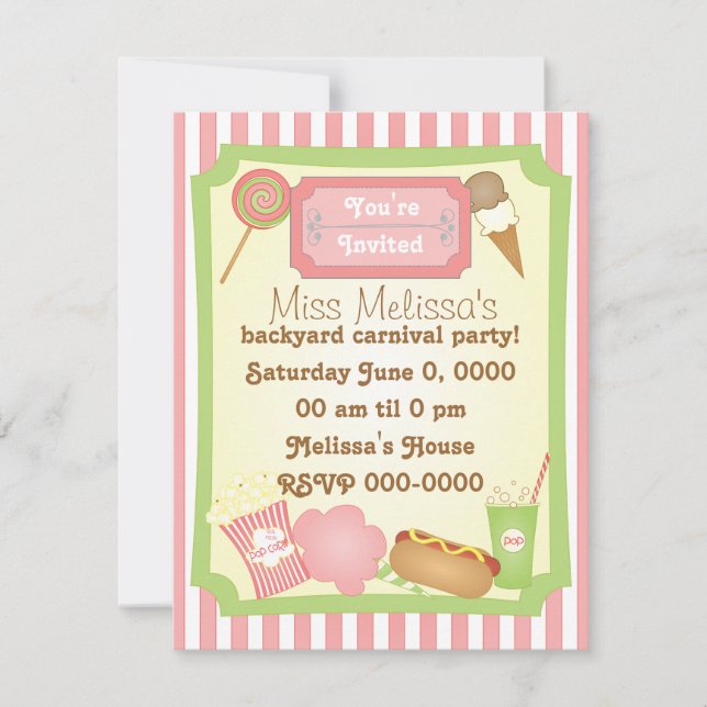 Invitation Traitements carnavals (Devant)