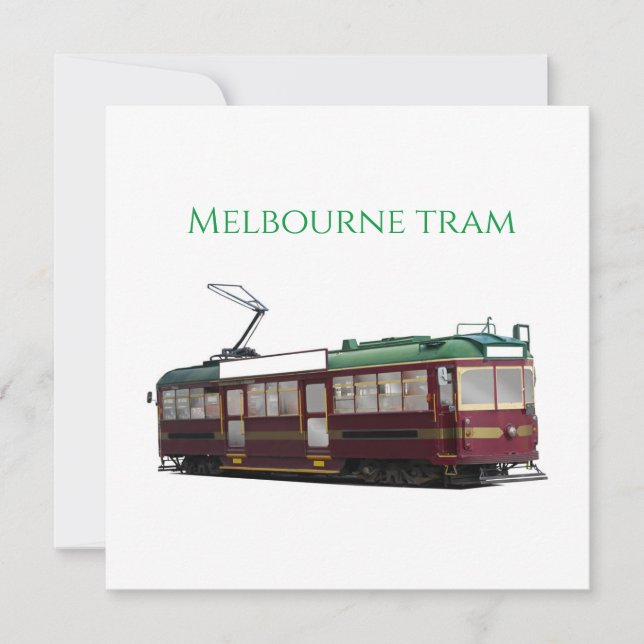 Invitation tramway de Melbourne (Devant)