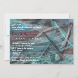 Invitation TRANSPARENTE STAR Bar Mitzvah