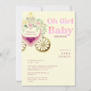 Invitation Transport Faire une entrée Bientôt Baby shower