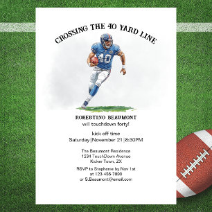 Invitation Traverser 40 Yard American Football 40e anniversai