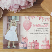 Treenager | Photo fête d'anniversaire 3 ans
