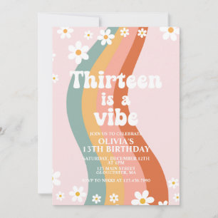 Invitation Treize est une ambiance anniversaire 13 ans groovy