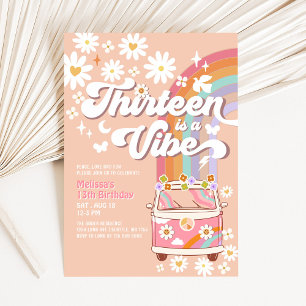 Invitation TREIZE est une Vibration Groovy Daisy Rainbow Anni