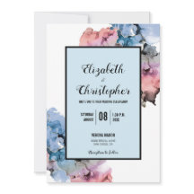Trendy Paint Splash Navy rose Abstrait moderne