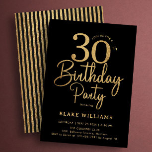 Invitation Trente ans de Black Gold