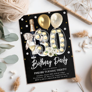 Invitation Trente Ans de Charme Rustique