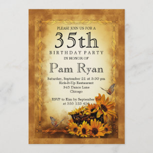 Invitation trente-cinquième Anniversaire