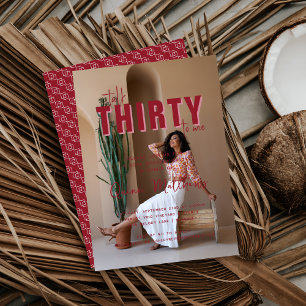 Invitation Trente pour moi   Photo du 30e anniversaire de la 