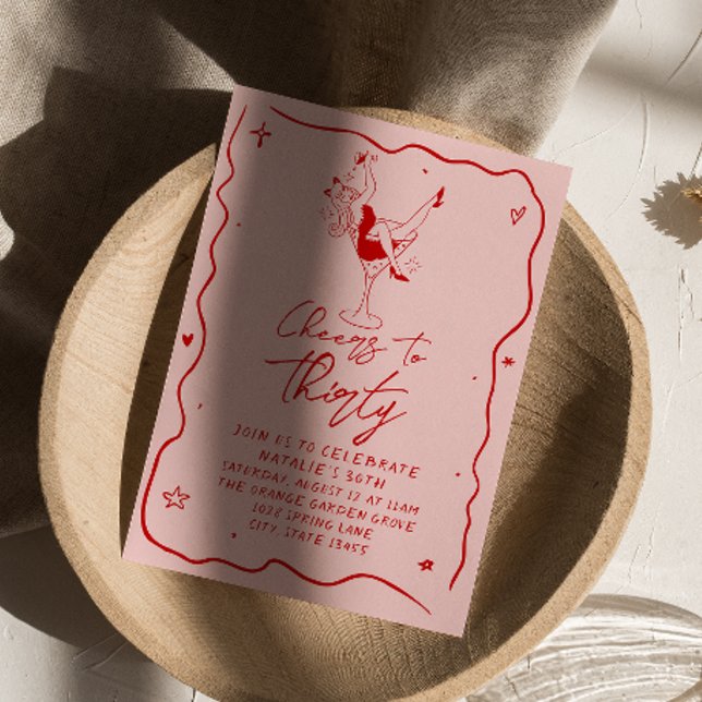 Invitation Trente Quirky 30e Anniversaire (Créateur téléchargé)