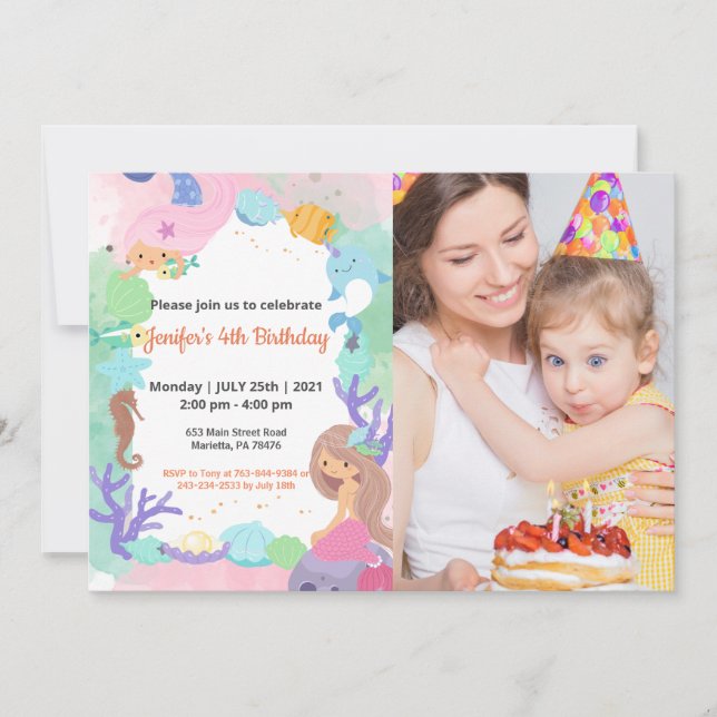 Invitation Très drôle | Enfants Photo Anniversaire (Devant)