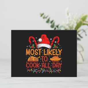 Invitation Très Probable De Cuisiner Toute La Journée De Noël